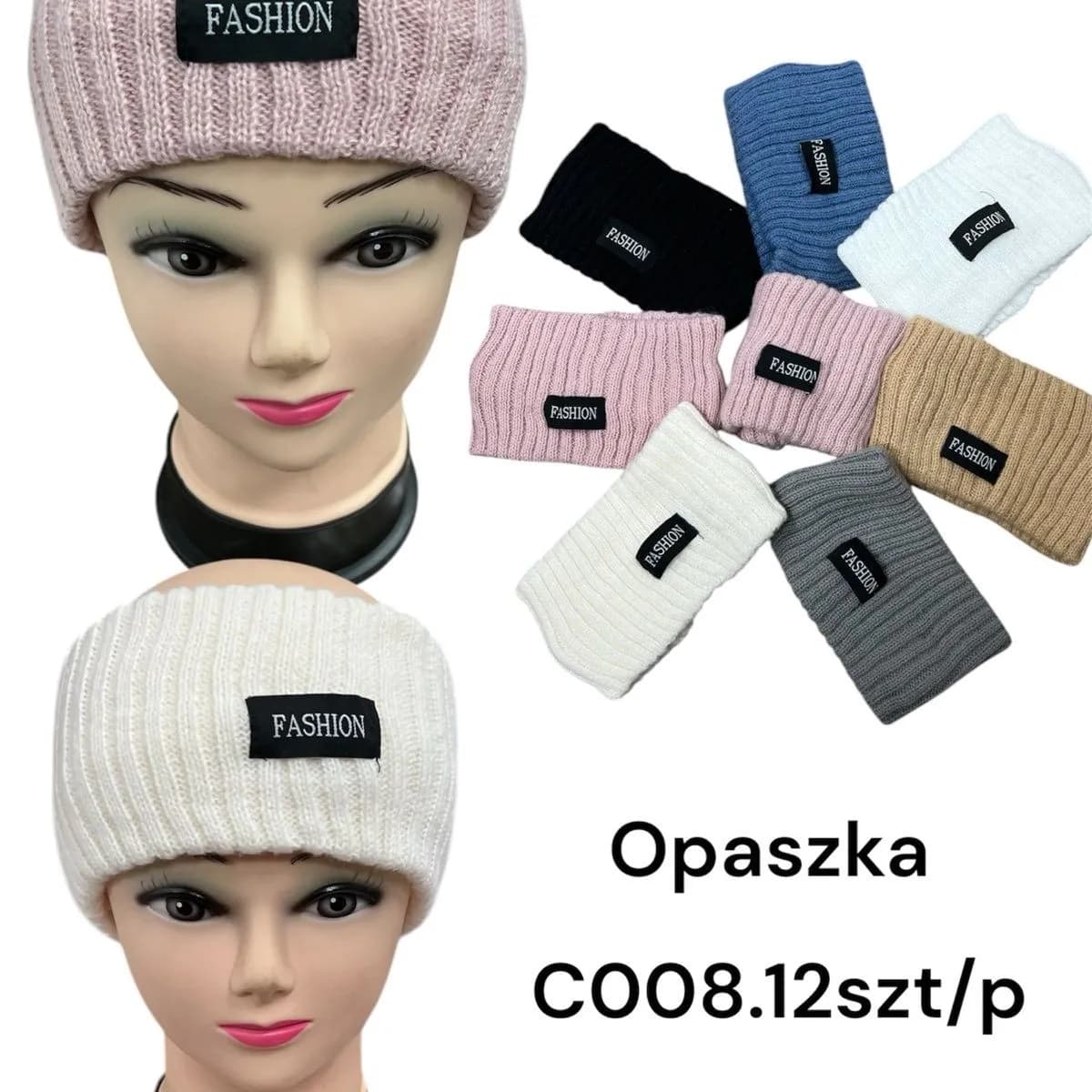 Opaski damskie nauszniki CO08.12 szt/pak