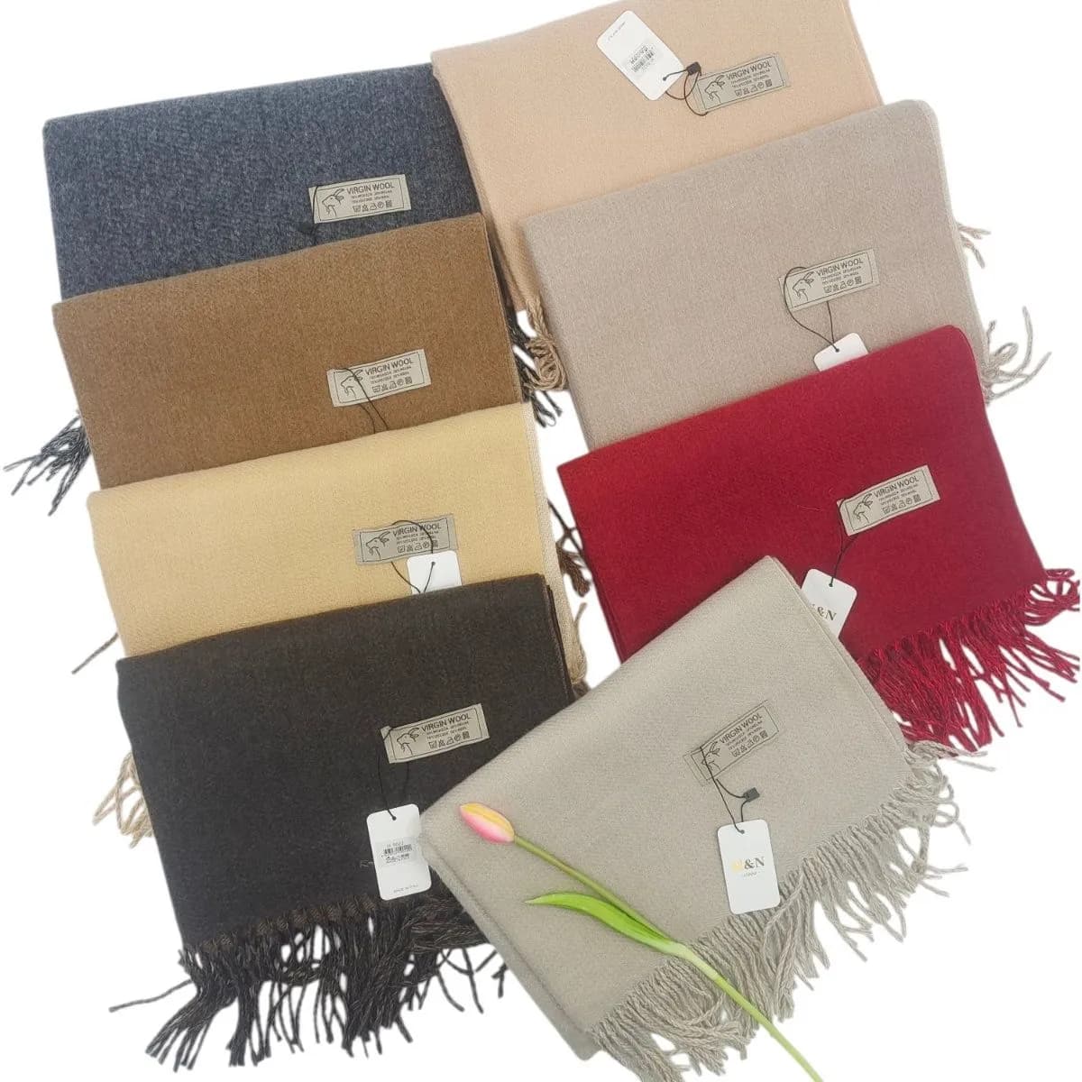 Szaliki damskie wełniane różne kolory