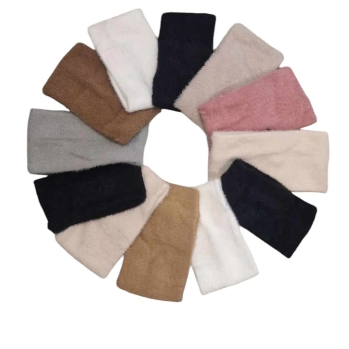 Opaski damskie na głowę, zestaw 12 szt, SKU 011025-176