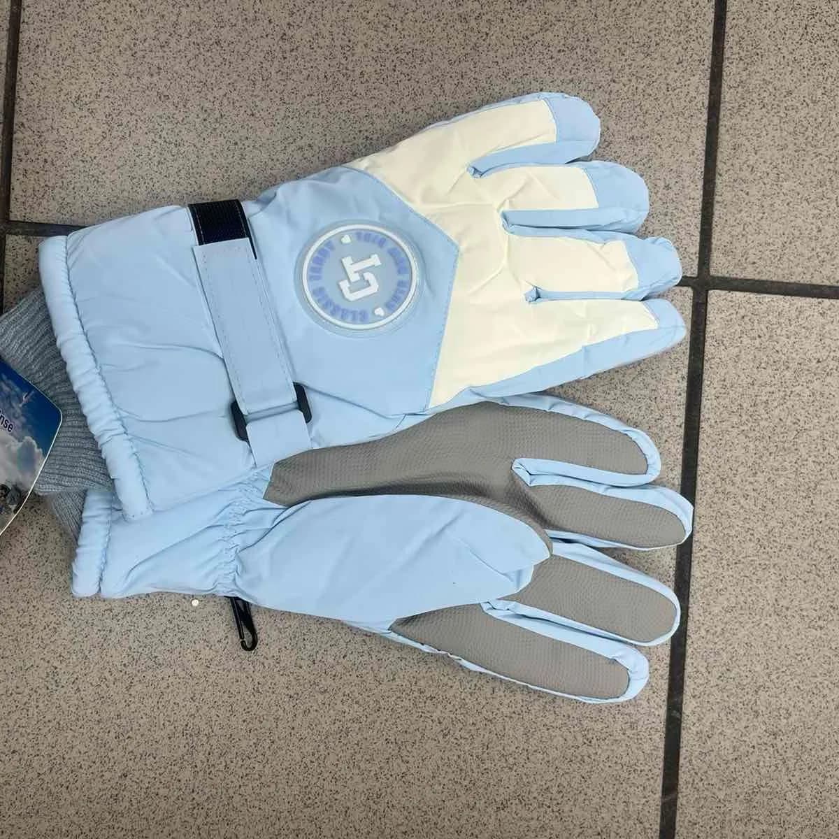 Rękawiczki Narciarskie Niebiesko-Białe SKU 011025-184