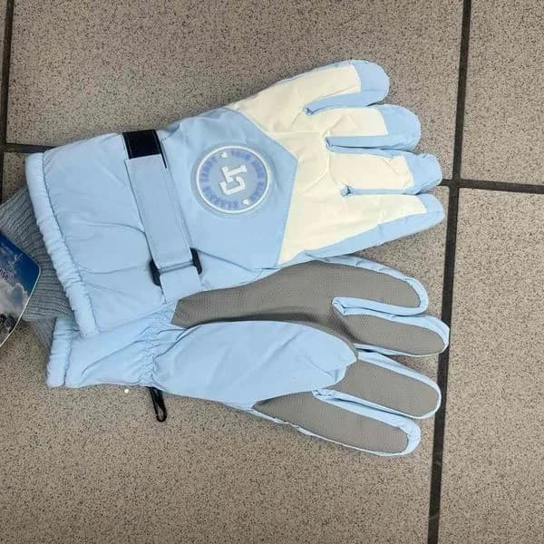 Rękawiczki Narciarskie Niebiesko-Białe SKU 011025-184