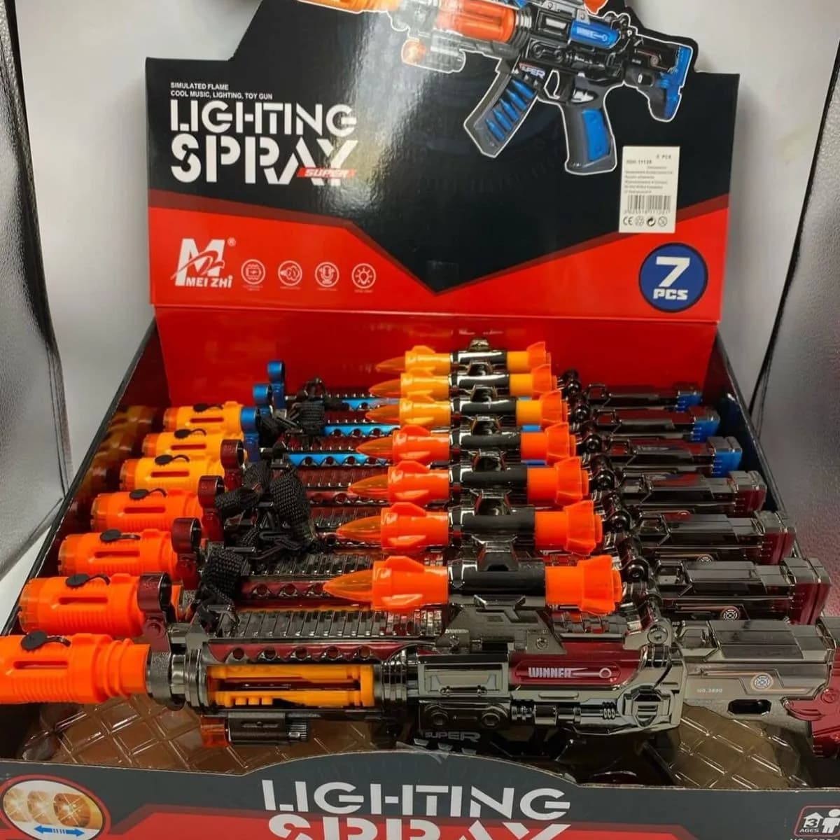 Zabawki Pistolety Lighting Spray