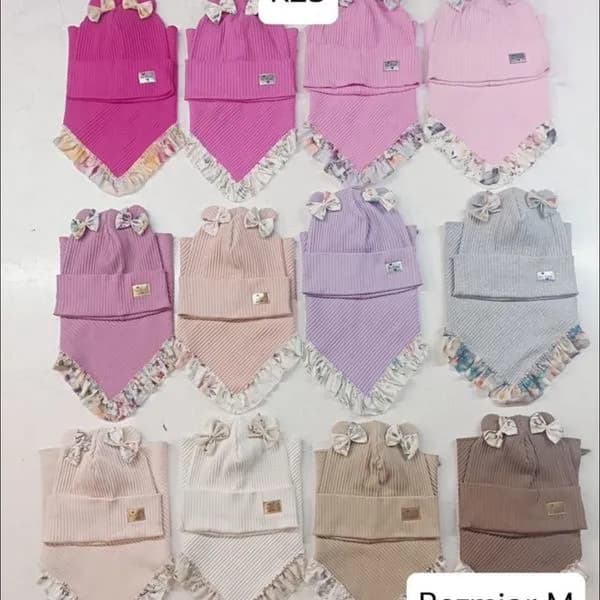 Komplet Czapki Komin dla Dzieci