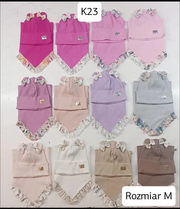 Komplet Czapki Komin dla Dzieci