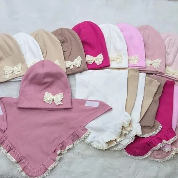 Komplet Czapki Komin dla Dzieci