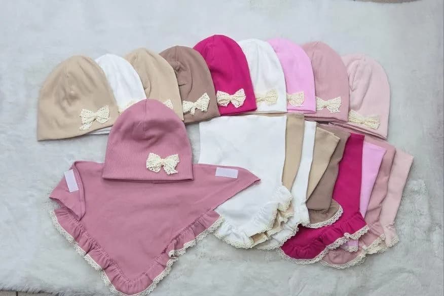 Komplet Czapki Komin dla Dzieci