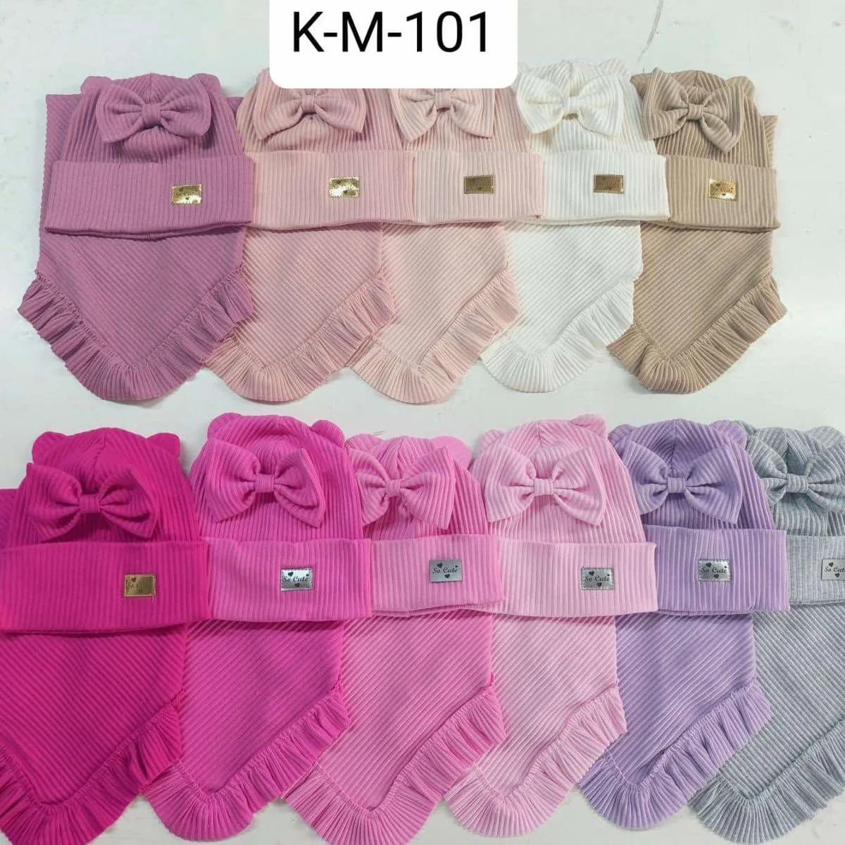 Komplet Czapki Komin dla Dzieci