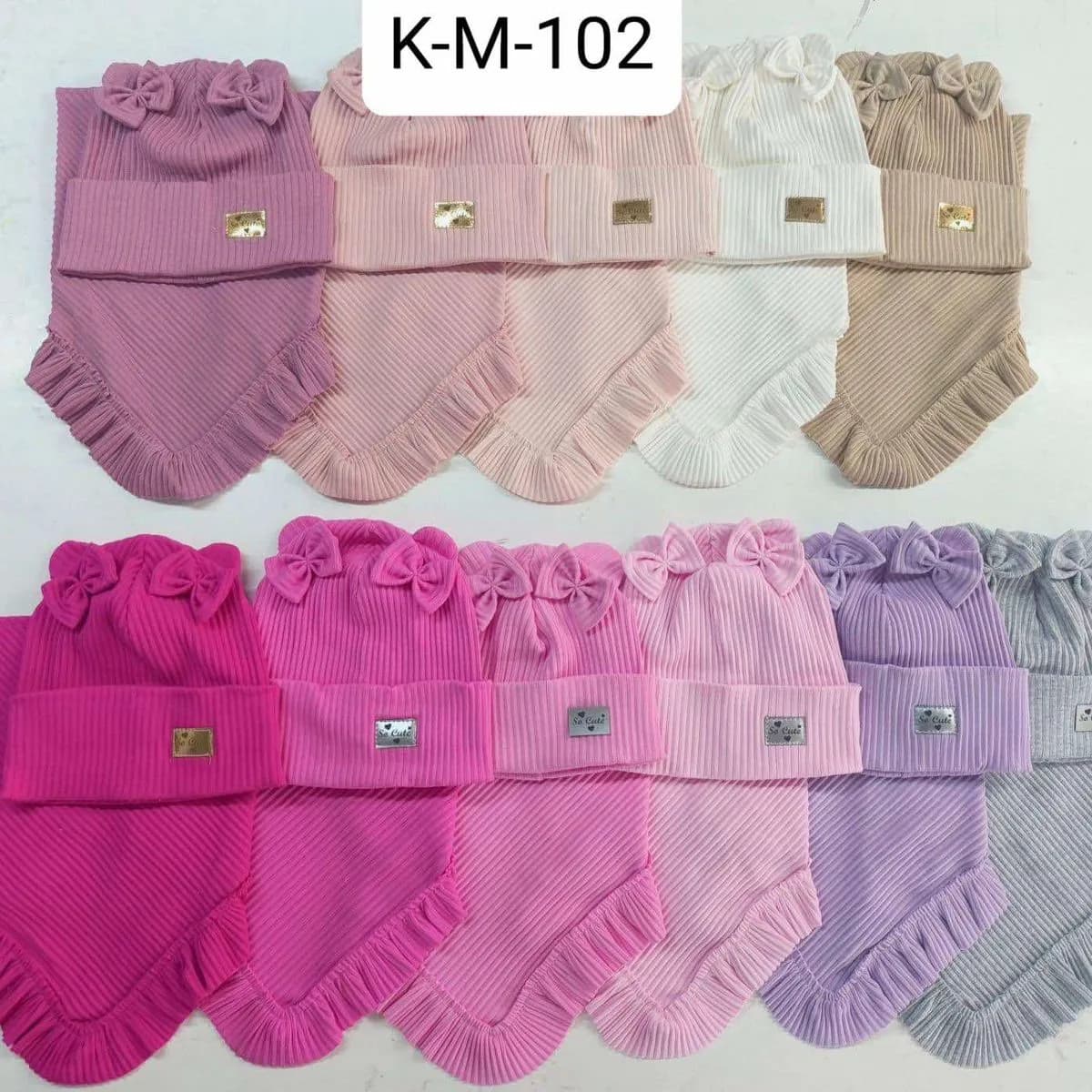 Komplet Czapki Komin dla Dzieci