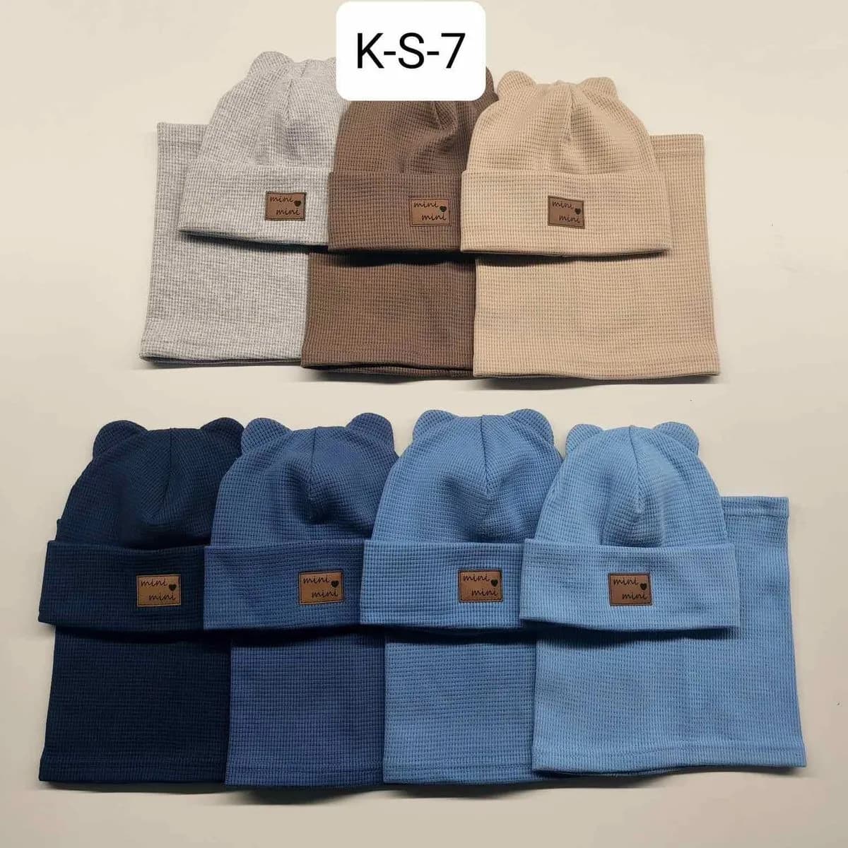 Komplet Czapki Komin dla Dzieci