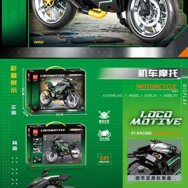 Zabawki Klocki Motorcycle