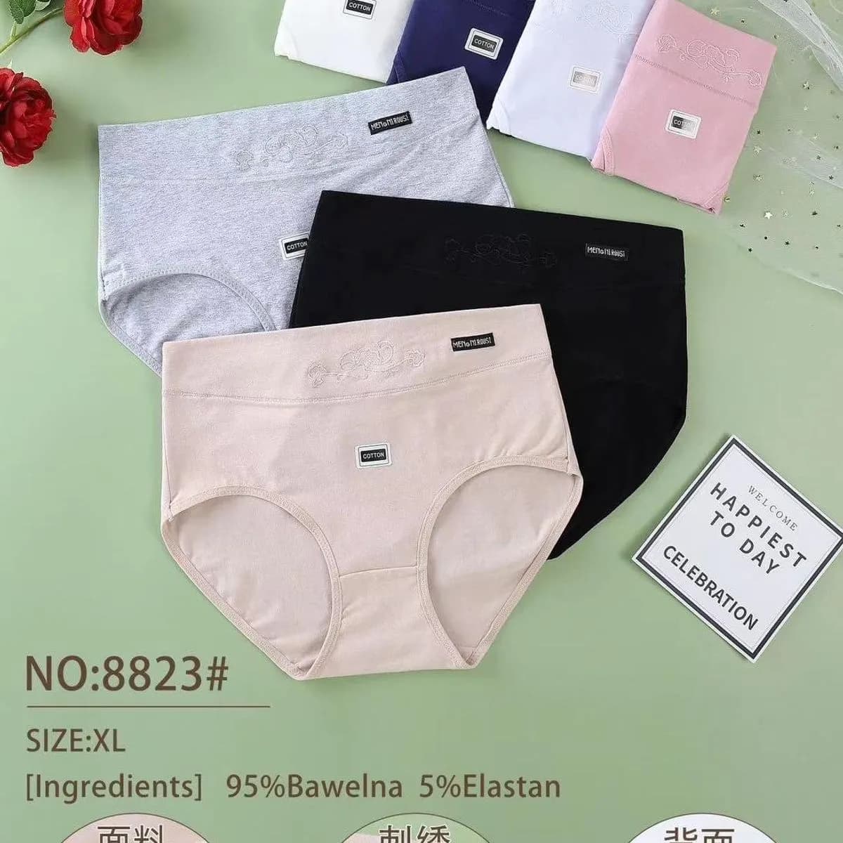 Majki damskie NO-8823 XL 95% bawełna 5% elastan