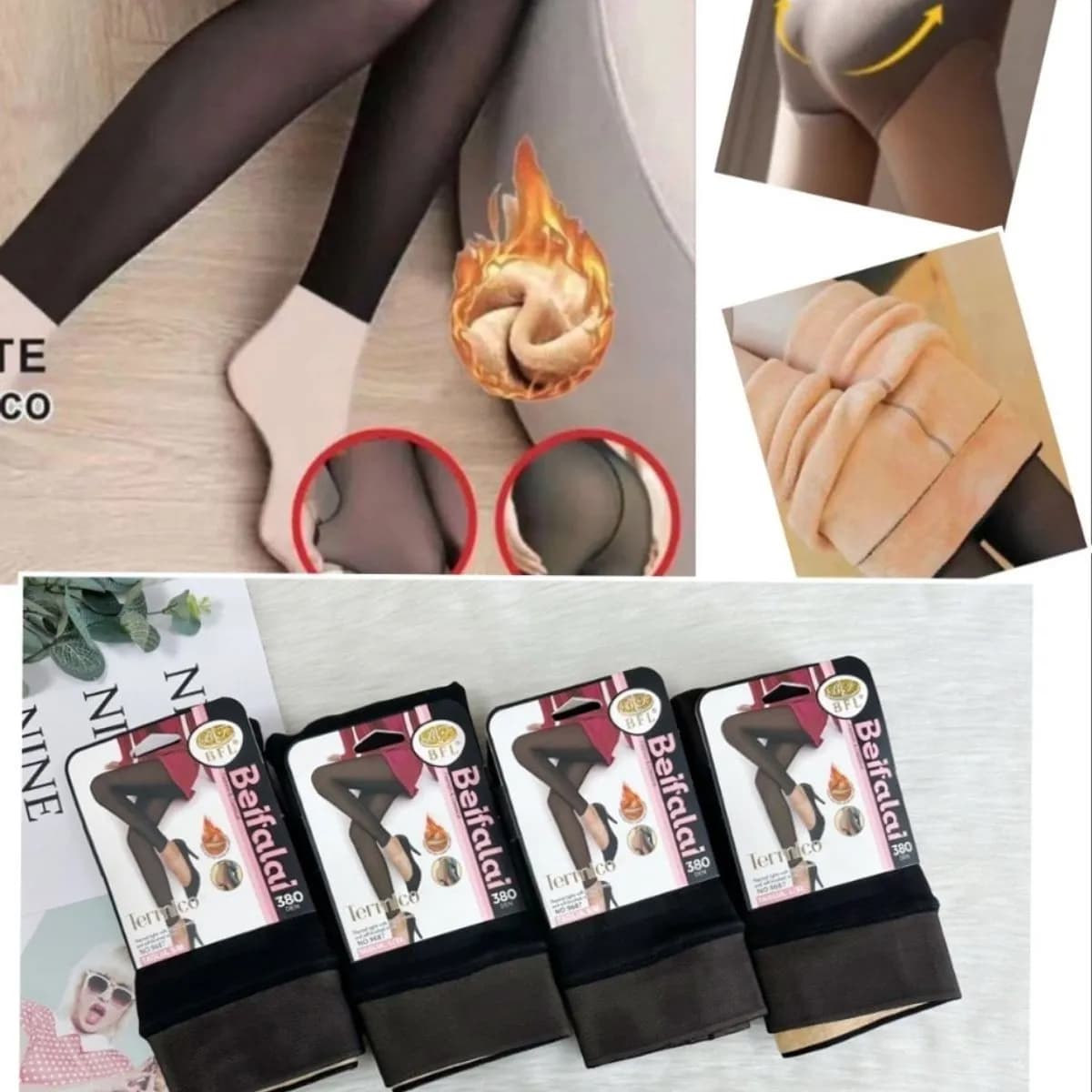 Rajstopy Podszyte Futrem