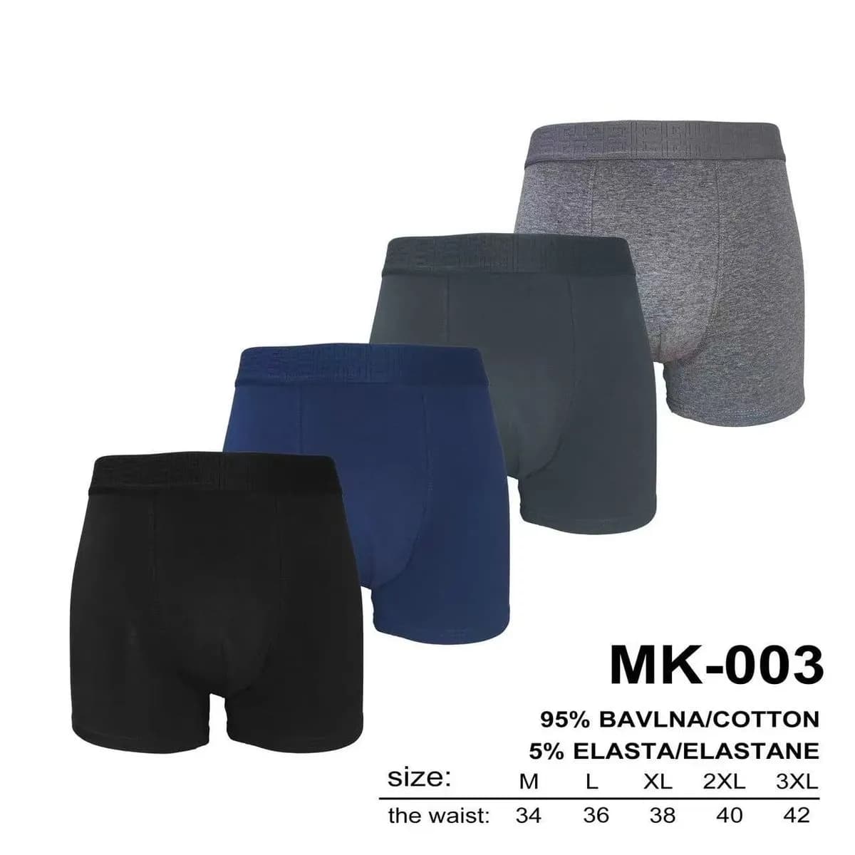 Boserki męskie MK-003 95% bawełna XL/XXL/3XL