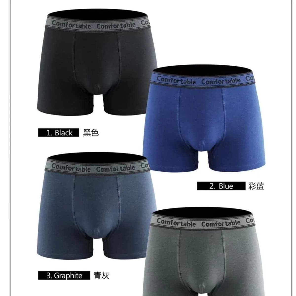 Boserki męskie Comfortable GC-CSK 4 szt mix kolorów