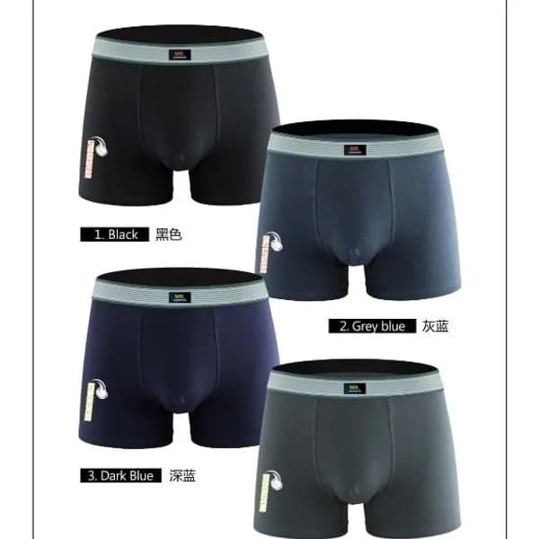 Boserki męskie 4 szt. Black Grey Dark Blue