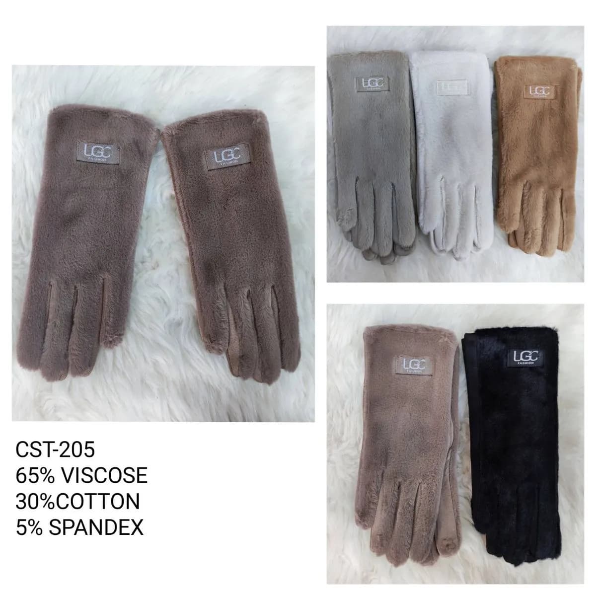 Rękawiczki damskie UGG 70% poliester 30% bawełna 5% spandex