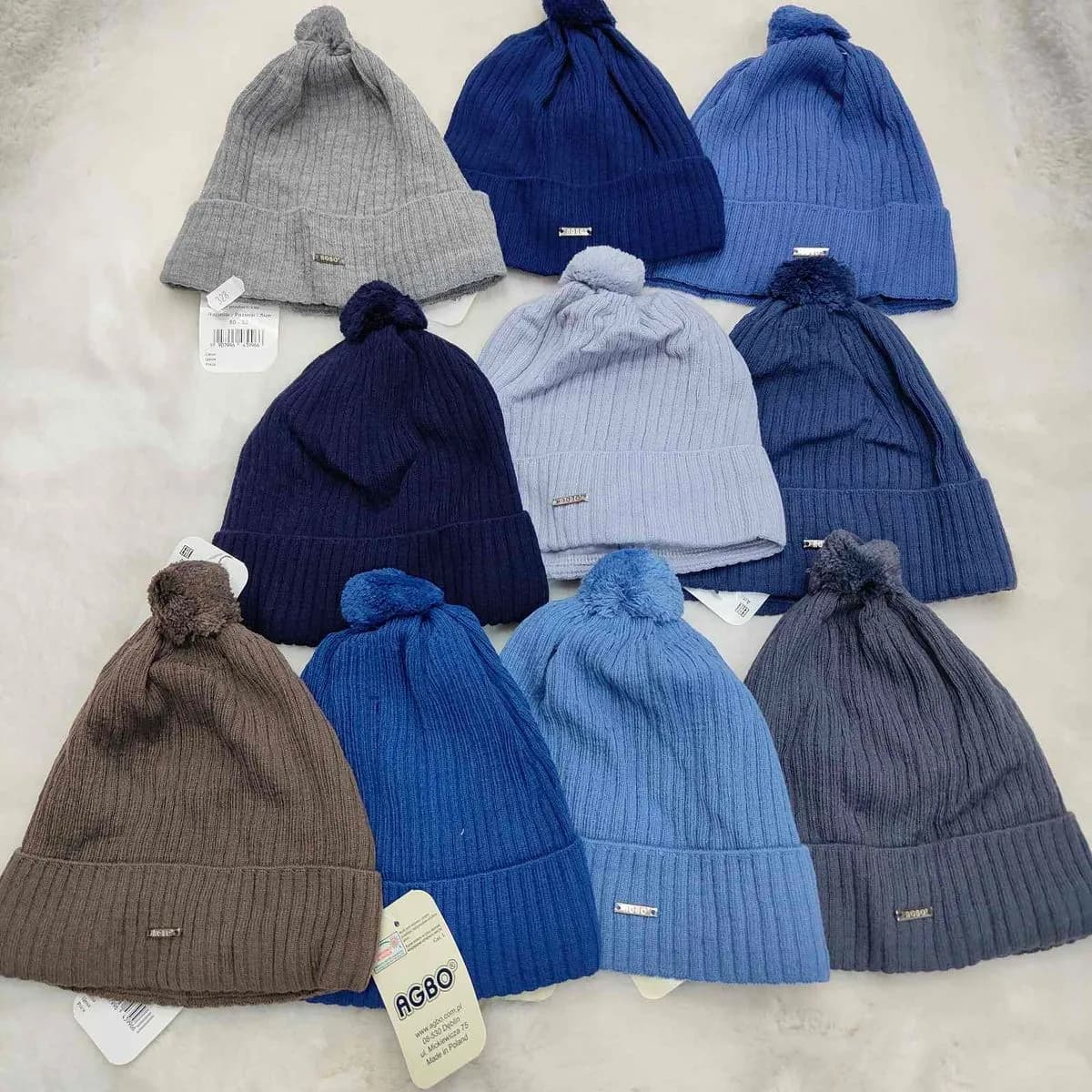 Czapki dla Dzieci 50-52 Mix Kolorów