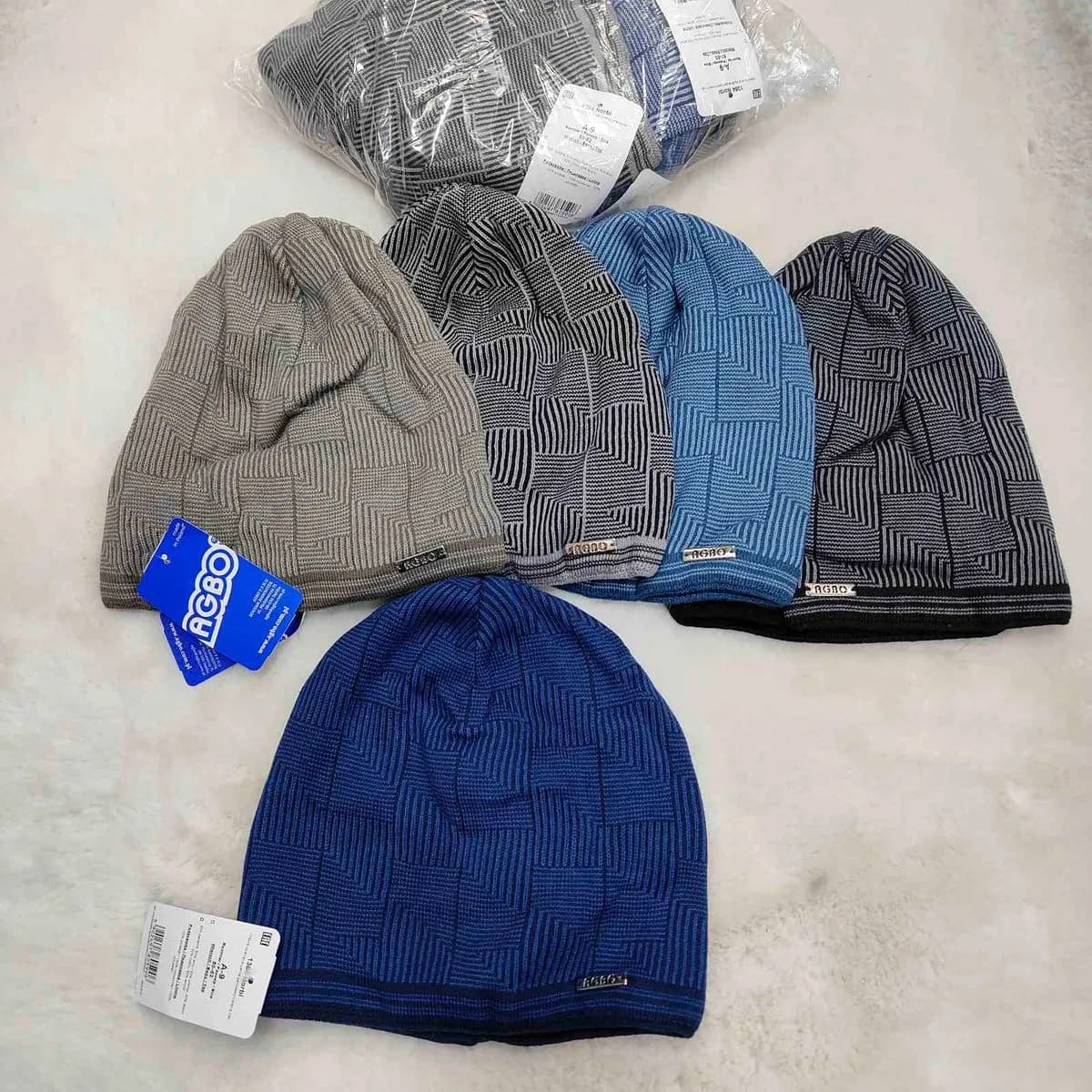 Czapki dla Dzieci 50-54 Reebok Szare Granatowe Melange