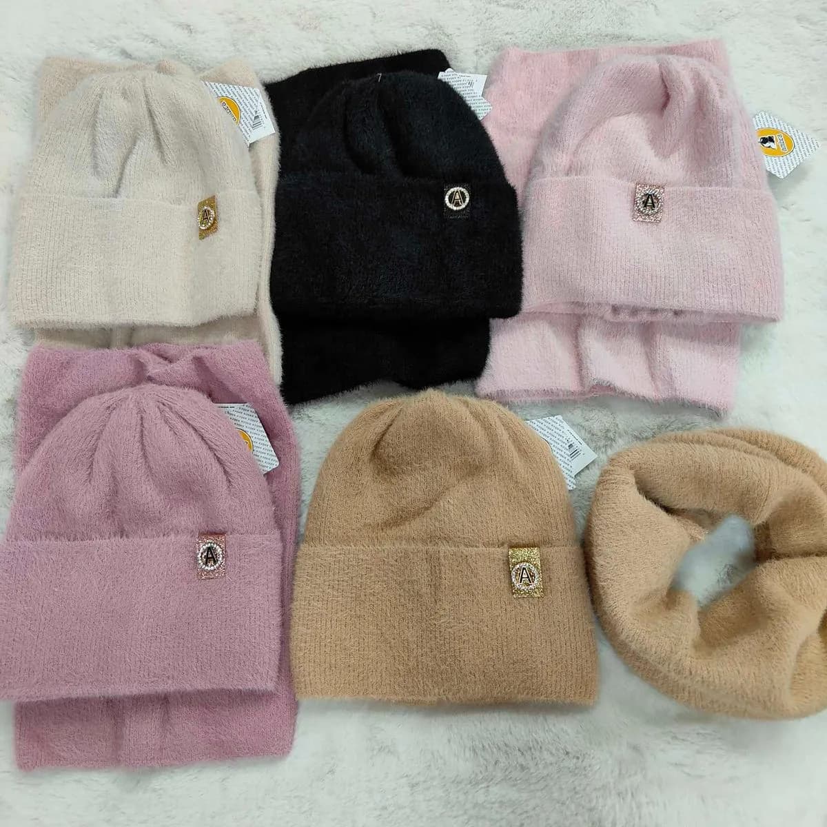 Komplet Czapki i Komin dla Dzieci 50-54 cm