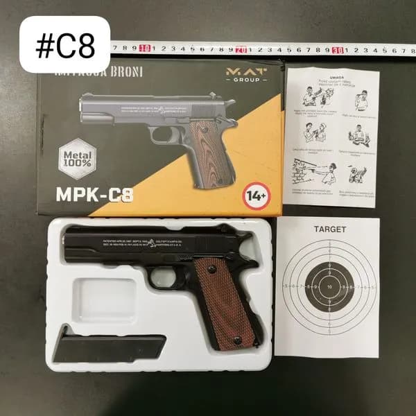 Pistolet Metalowy na Plastikowe Kulki