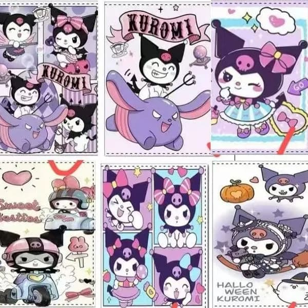 Portfel Dziecięcy Kuromi - Mix Wzorów, 12 szt.