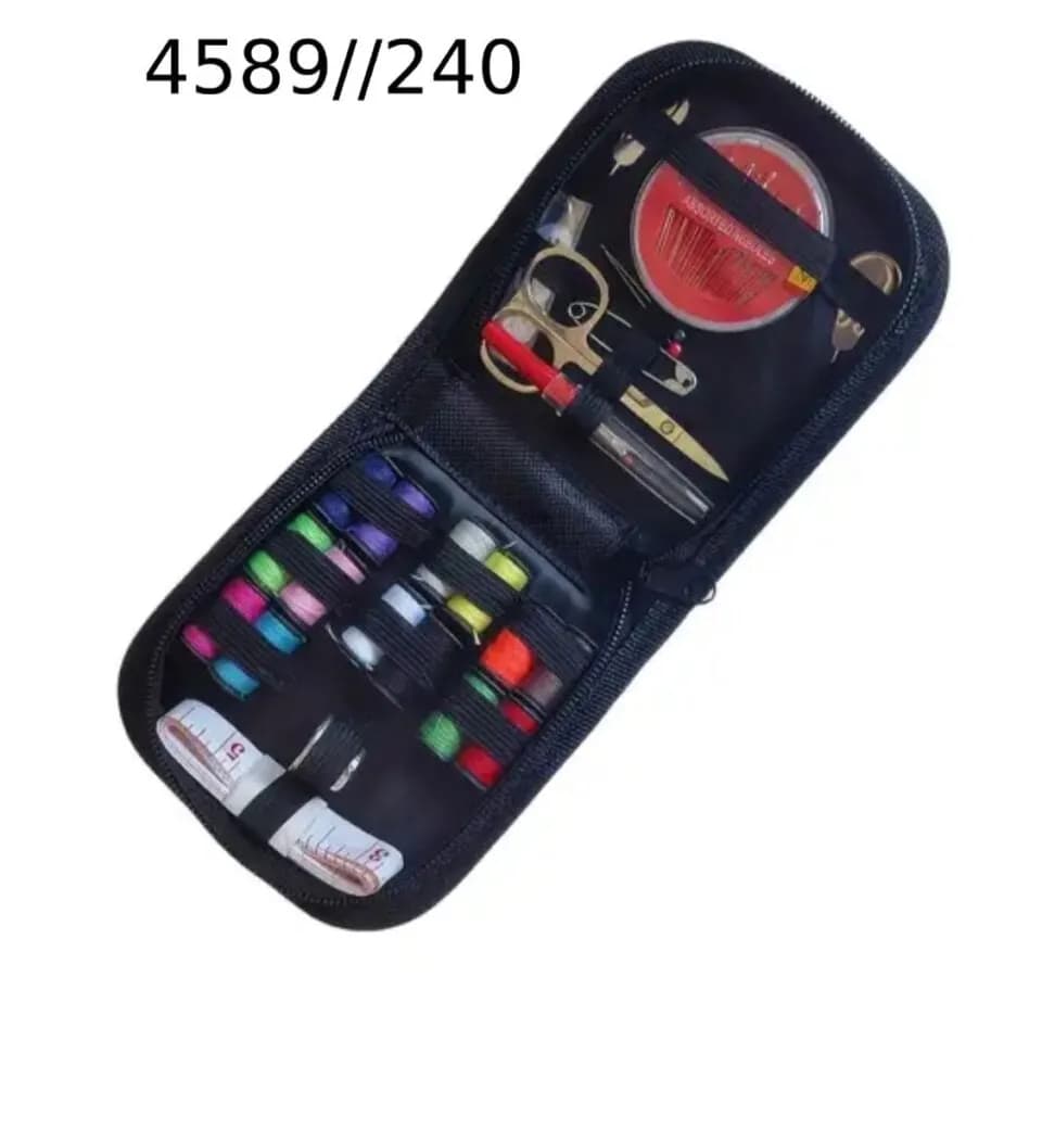 Zestaw Krawiecki do Szycia Nici w Etui na Zamek - Akcesoria