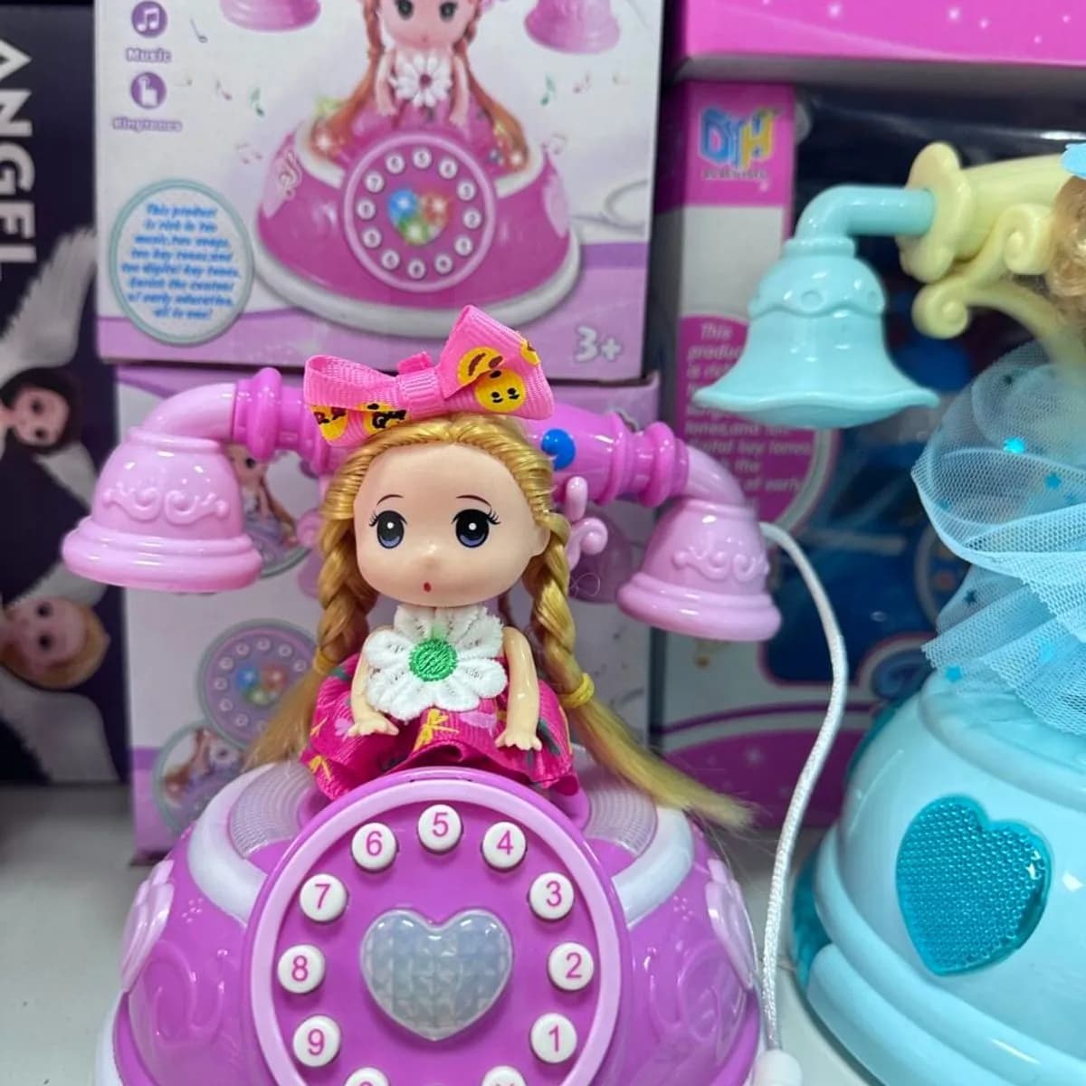 Zabawka Telefon z Lalką i Efektami Świetlnymi