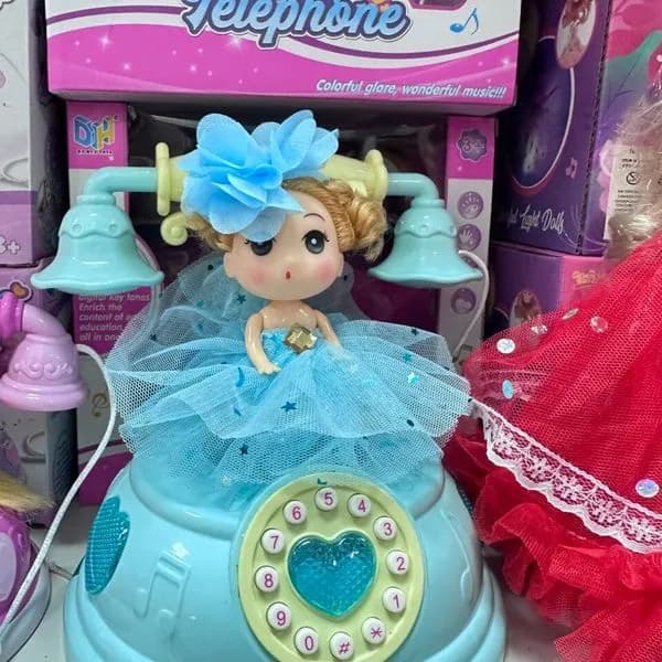Zabawka Telefon z Lalką i Efektami Świetlnymi
