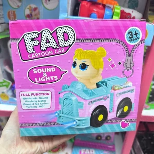 Muzyczny Samochód FAD Cartoon Car - Światło i Dźwięk, 6 szt.