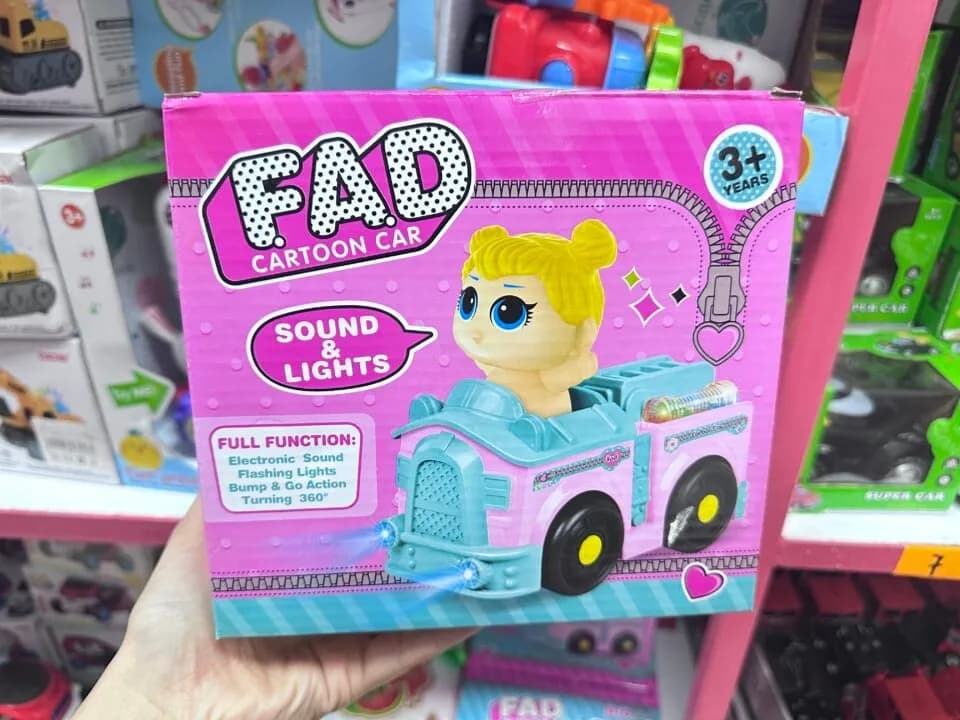 Muzyczny Samochód FAD Cartoon Car - Światło i Dźwięk, 6 szt.