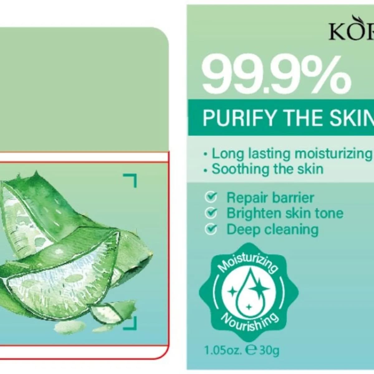 Krem KORMESIC 99.9% Purify The Skin 1oz/7g