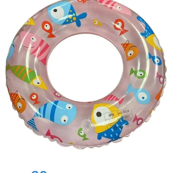 Koło dmuchane 60cm wzór rybki, mix kolorów