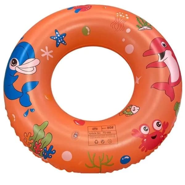 Koło Dmuchane 80cm - Wzór Morski Mix Kolorów