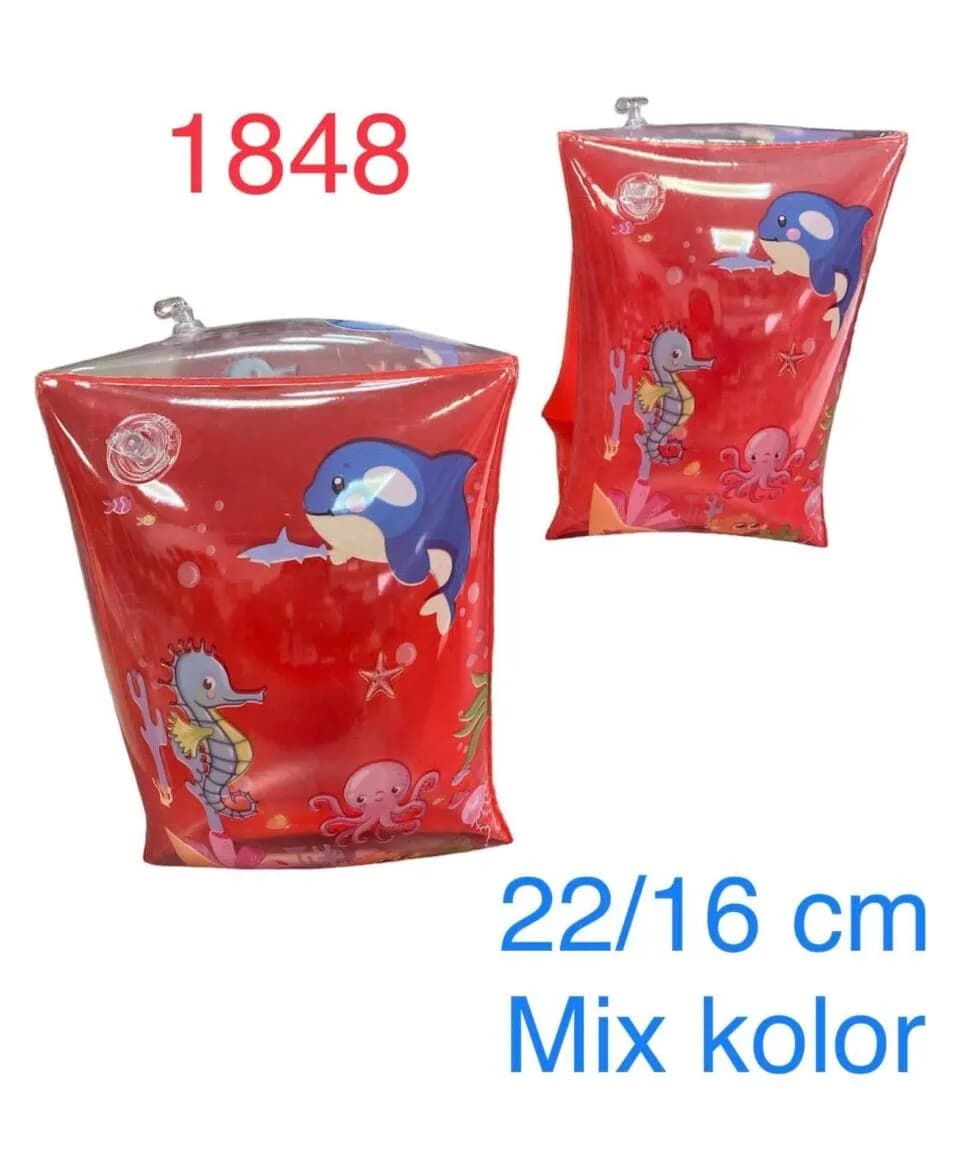 Rękawki do Pływania Dmuchane 22/16cm Mix Zwierzątka Morskie