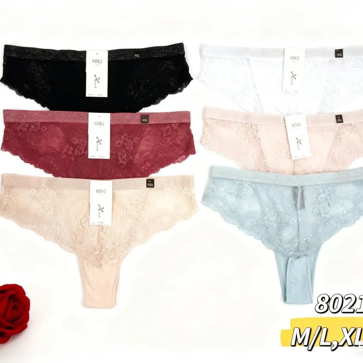 Majtki damskie koronkowe M/L XL 8021# 6 kolorów