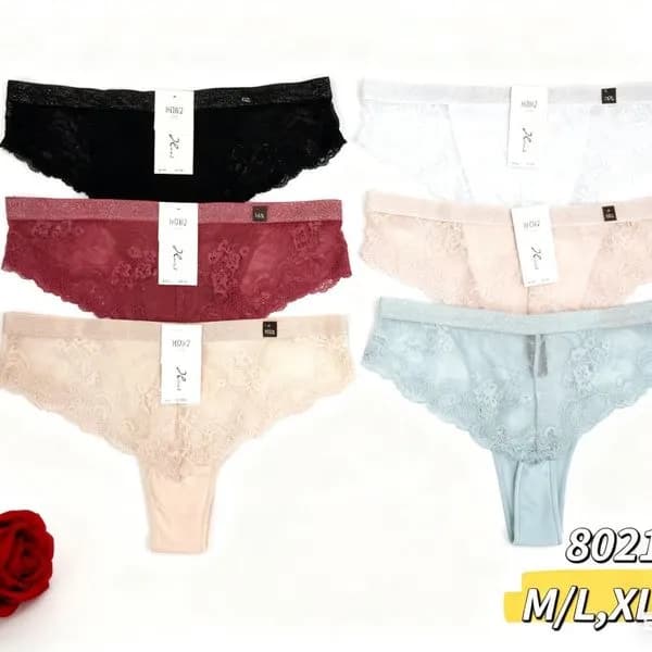 Majtki damskie koronkowe M/L XL 8021# 6 kolorów