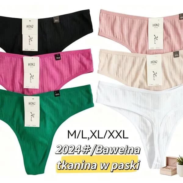 Majtki damskie bawełniane M/L/XL/XXL 6 szt.