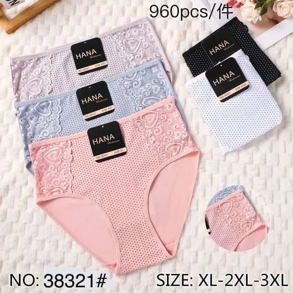 Majtki damskie Hana koronka 4 szt XL-2XL-3XL