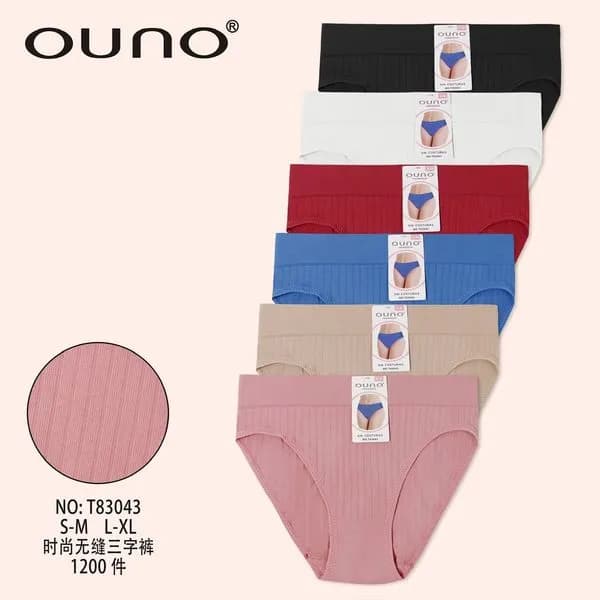 Majtki damskie Ounono TB304 S-M-L, 6 kolorów, opak. 12 szt