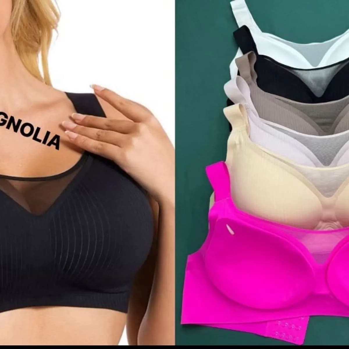 Biustonosz damski bezszwowy Magnolii L-6XL