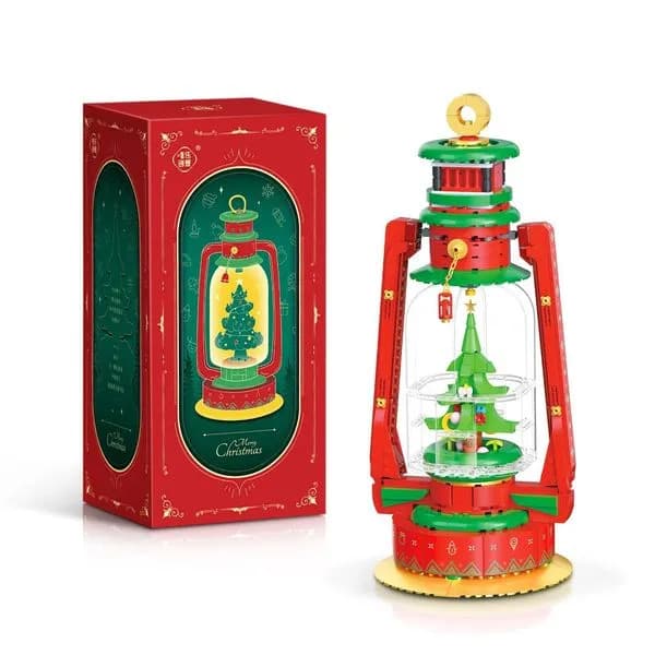 Klocki konstrukcyjne lampa świąteczna