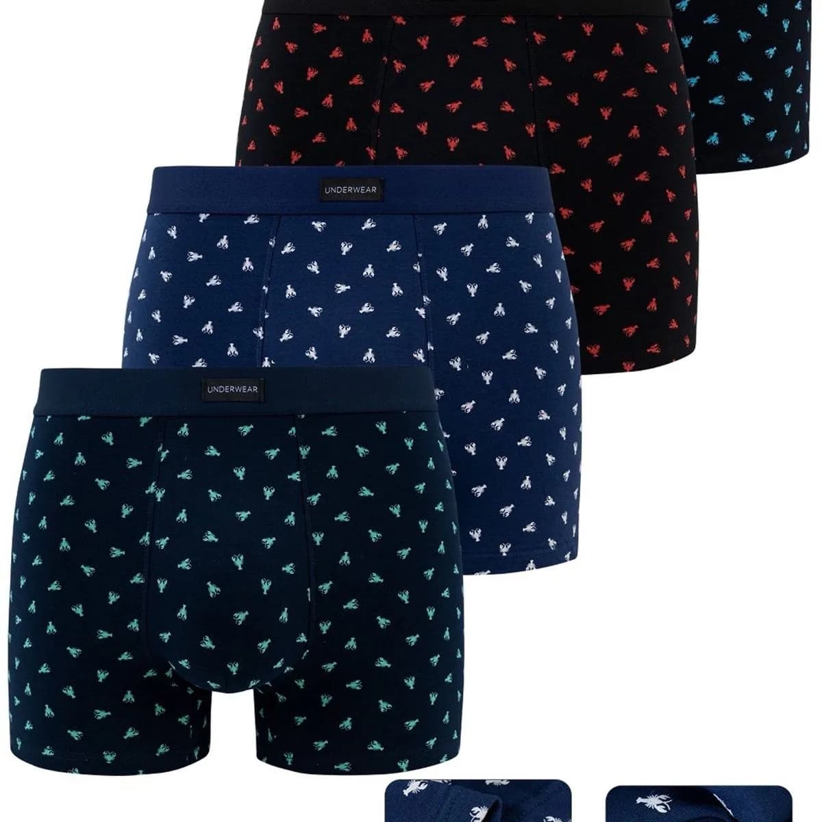 Bokserki męskie TOM.NY 4 szt. M-XXL wzór samoloty