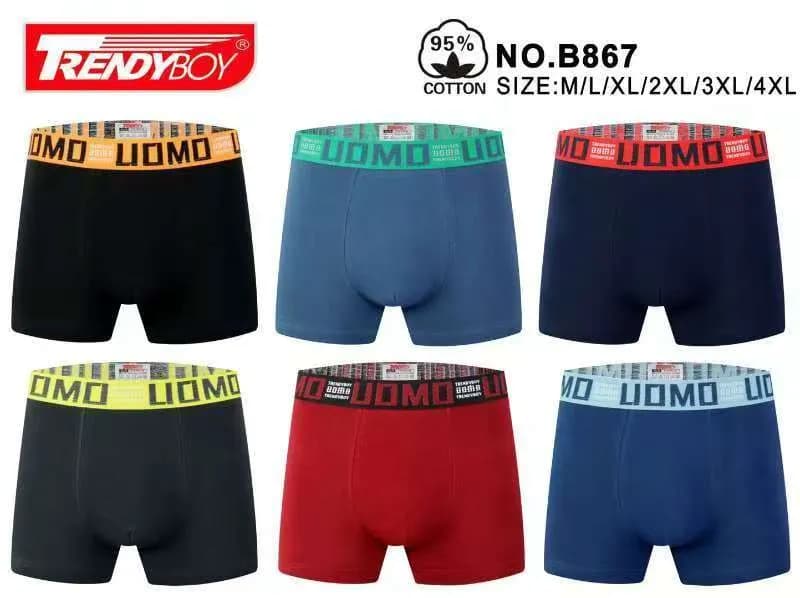Bokserki męskie Trendy Boy 95% bawełna M/L/XL/XXL/3XL