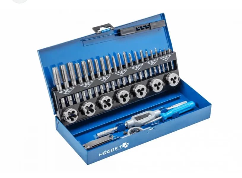 Gwintownik 32PCS HOGERT w walizce niebieskiej