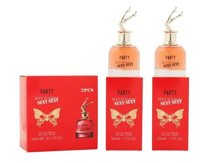 Zestaw Perfum Sexy Girl 2x50ml Party Sexy Scandal Czerwony