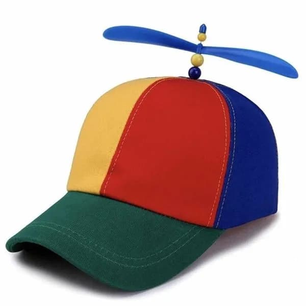 Czapka z daszkiem Helokopter, kolorowa bejsbolówka ze śmigłem