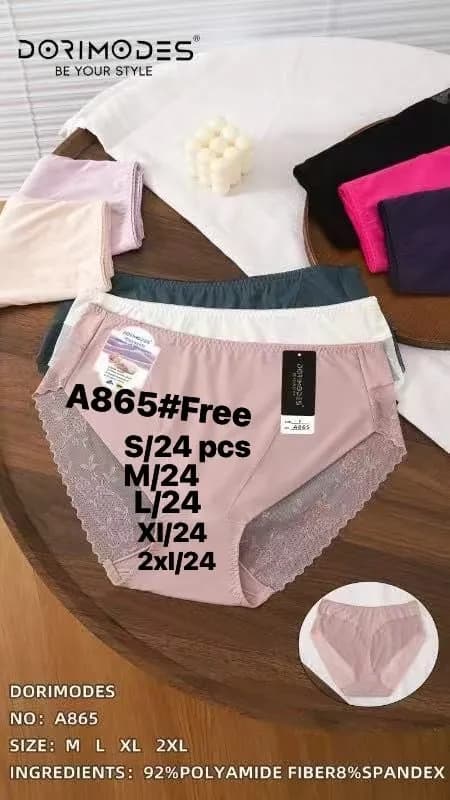 Majtki damskie A865 DORIMODES M/L/XL różowe czarne szare 24szt