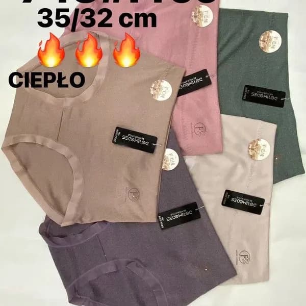 Majtki damskie ciepłoło 35/33 cm 743#Free, 6 kolorów