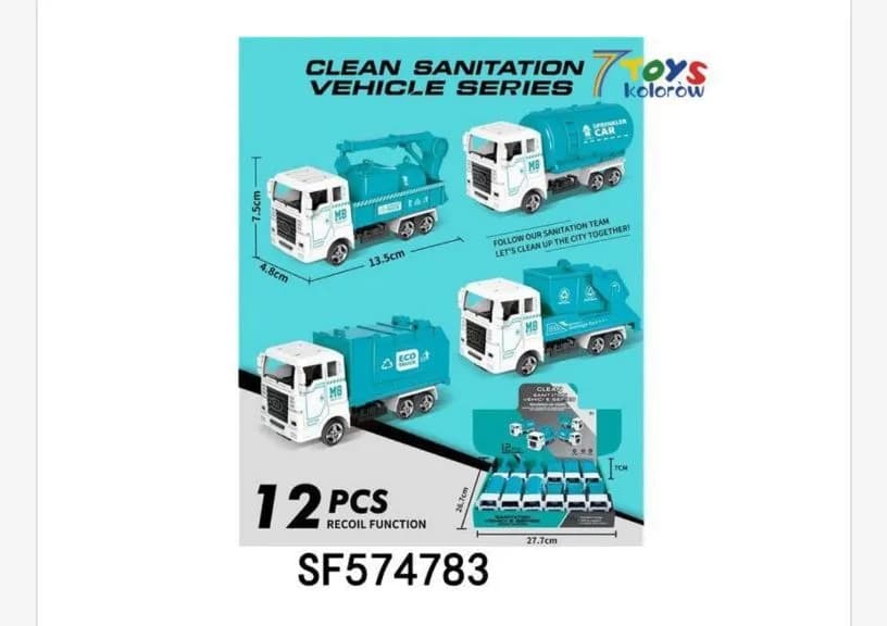 Zabawki Vehicle Clean Sanitation