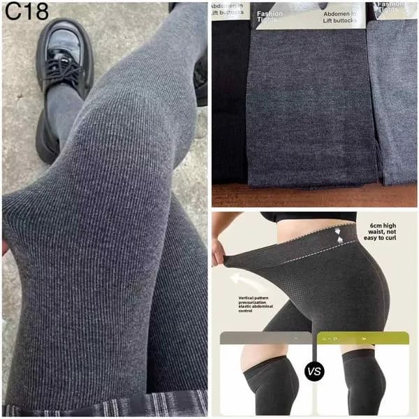 Rajstopy damskie 3-6XL Lift Buttock szary C18